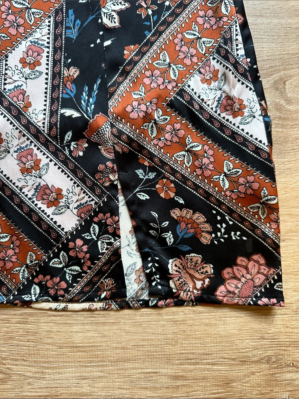 Forever 21 Black Floral Bandana Print Mini Skirt